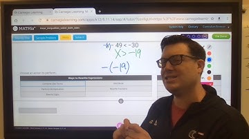 Solving 2 step Inequalities   part 3   second question   MATHia   Exploring Linear Functions
