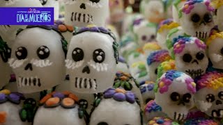 See how sugar skulls are prepared for Dia de los Muertos