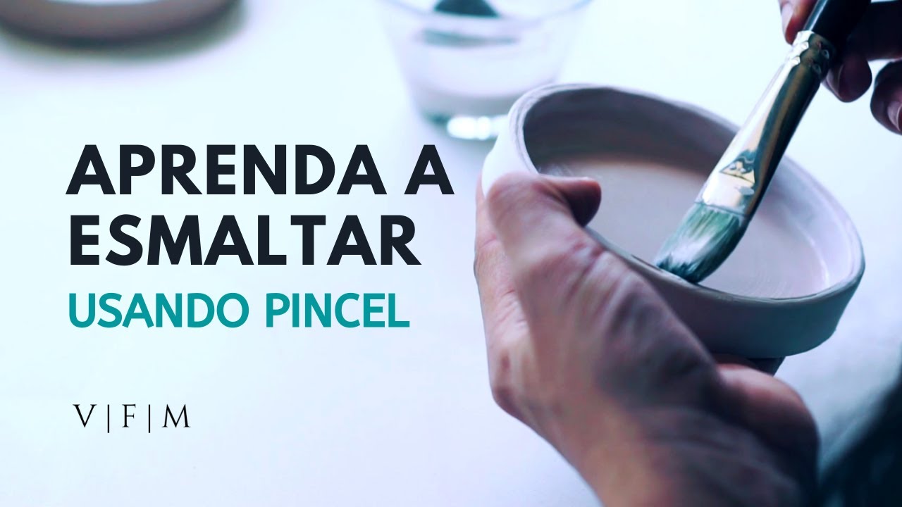 Como esmaltar cerâmica artesanal com pincel ( Passo a passo completo )