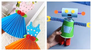 Paper dress and robot / ORIGAMI / CRAFT / DIY / HANDMADE screenshot 5