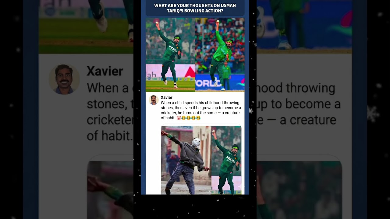 Usman Tariq bowling funny 