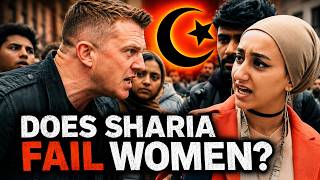 Tommy Robinson Challenges Muslim Girl on Sharia and Women