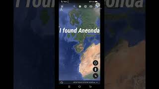 I found Anaconda in Google map#scary#creepy#earthfind👍