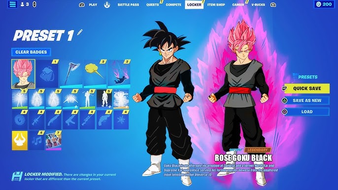 Goku Black Fortnite Skin Leaked: Release Date, Pickaxe, Back Bling