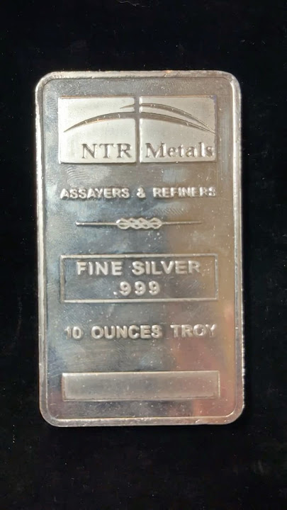 NTR METALS 10oz Silver Bars 😍 some real gods money #silver #bullion #silverstacking