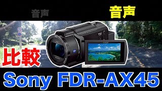 Sony FDR-AX45の音声と画質レビュー！！驚異の空間光学手ブレ補正の性能比較！