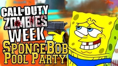 SPONGEBOB POOL PARTY ZOMBIES (CODWAW) ZOMBIEWEEK #1