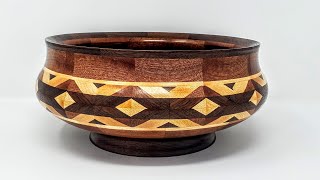 Woodturning a MultiDiamond Segmented Bowl