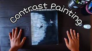 Black White Duck Painting Contrast Art That Speaks Balance