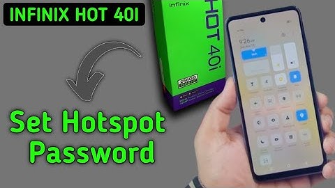 Infinix Hot 40i Hotspot password kaise lagaye, how to set Hotspot password in infinix, change Hotspo