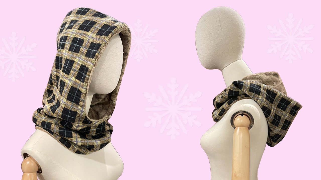 Hood Scarf - Sewing Pattern #2377. Made-to-measure sewing pattern