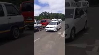 Taxi protest brings Dannhauser to a halt