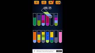 Water Sort Puzzle - Color Liquid Sorting Game Level 725 Solution