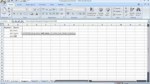 Use the Excel Vlookup Function across Multiple sheets