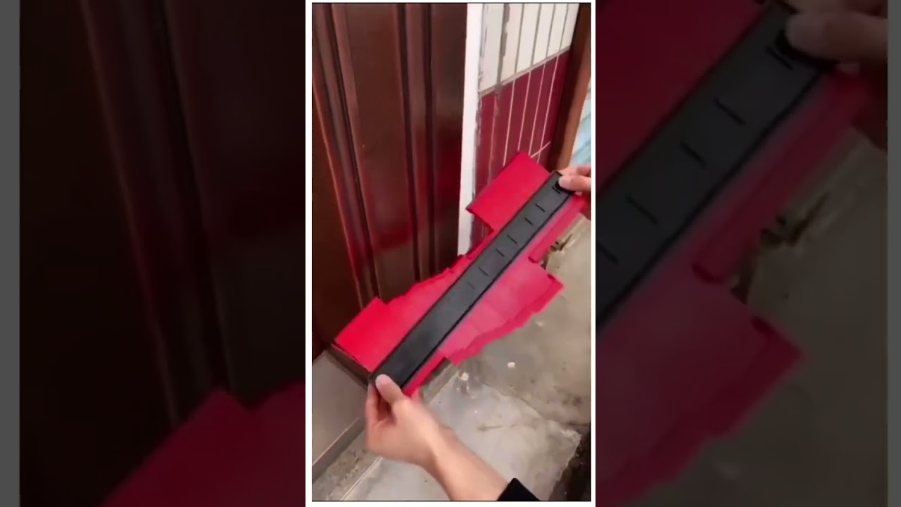 Smart Tile work method by Contour Guage .