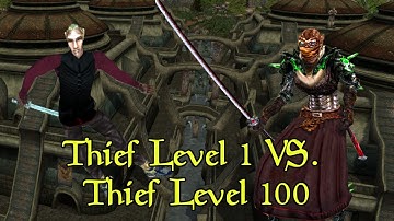 Morrowind Thief Level 1 vs Level 100