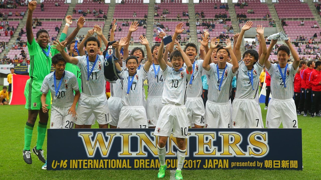 U 16日本代表 ギニア代表に勝利し 大逆転で優勝 U 16インターナショナルドリームカップ17 Presented By 朝日新聞 Jfa 公益財団法人日本サッカー協会