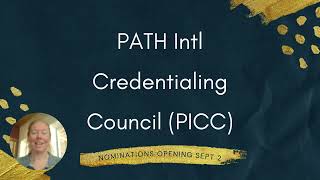 PATH Intl Credentialling Committee Election Announcement PICC