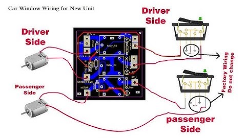 One Touch Auto Roll Up Window Module DIY