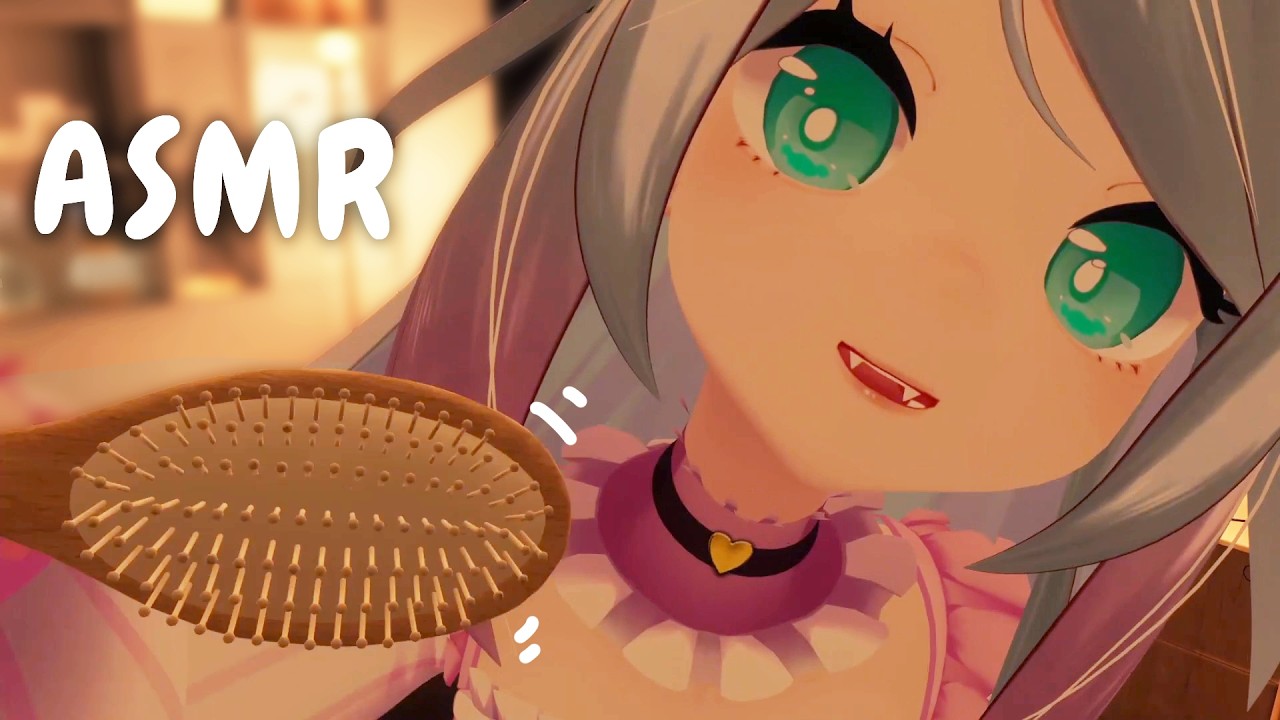 [ASMR VR] Taking care of you ❤️ hair brushing, close whispers, tapping