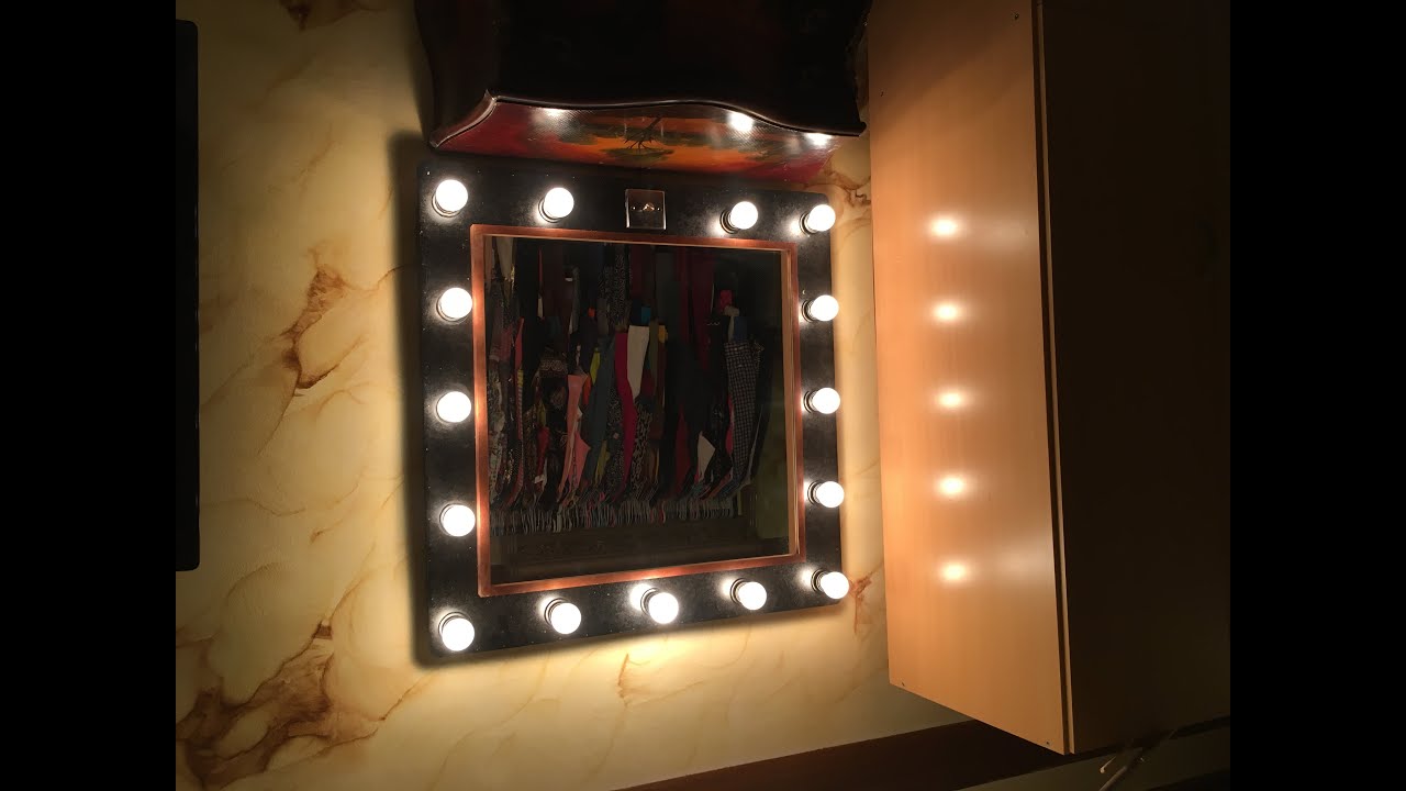 vanity mirror with lights مشروع المراية مع الاضواء الجانبية YouTube