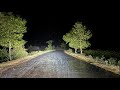 Driving on the ghost road at night in extremely heavy rain and storm part 3