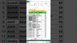 Fill Data Using This Trick #shorts