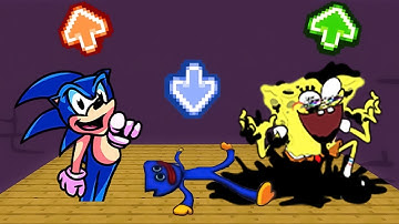 FNF Character Test   Gameplay VS Playground   VS Huggy Wuggy   VS Pibby SpongeBob   VS Sonic Says