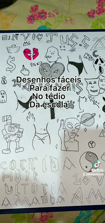 desenho para fazer na capa do caderno