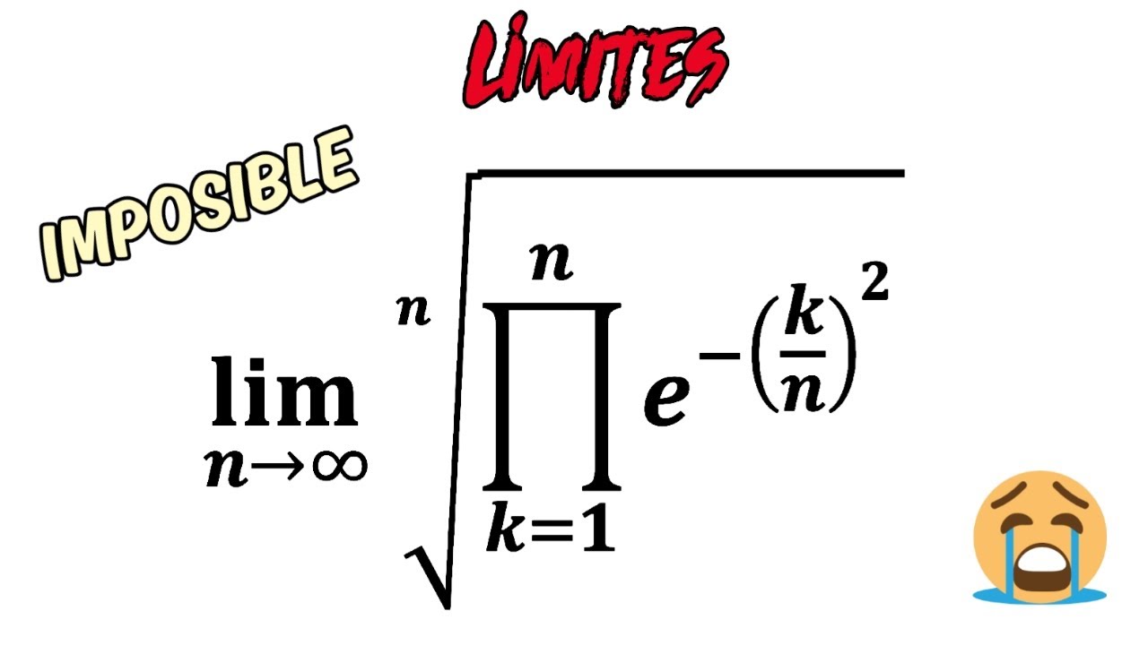 Este límite nos hizo desaprobar CÁLCULO 😭|Límites de sucesiones complicados con productoria 
