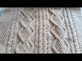 suéter cardigan tejido en dos agujas para hombre talla ML - video 2
