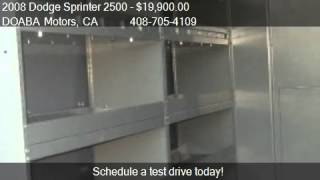 Athlete Statistics 2008 Dodge Sprinter 2500 2500 144-in. WB - for sale in San J