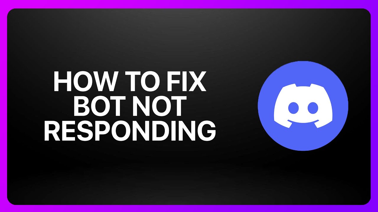 How To Fix Bot Not Responding In Discord ! Tutorial - YouTube