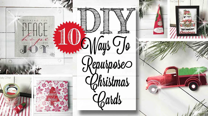 DIY Repurposed Christmas Cards | 10 PROJECTS!