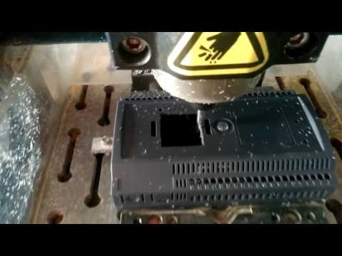 CNC დანადგარი - პლასტმასის ჭრა • Mini CNC cutting plastic