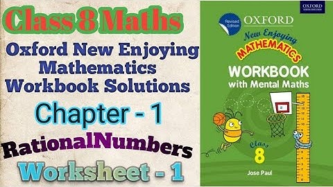 Std 8 Maths Workbook solution | NCERT Based New Enjoying Mathematics Worksheet-1@ShikshanAcademy