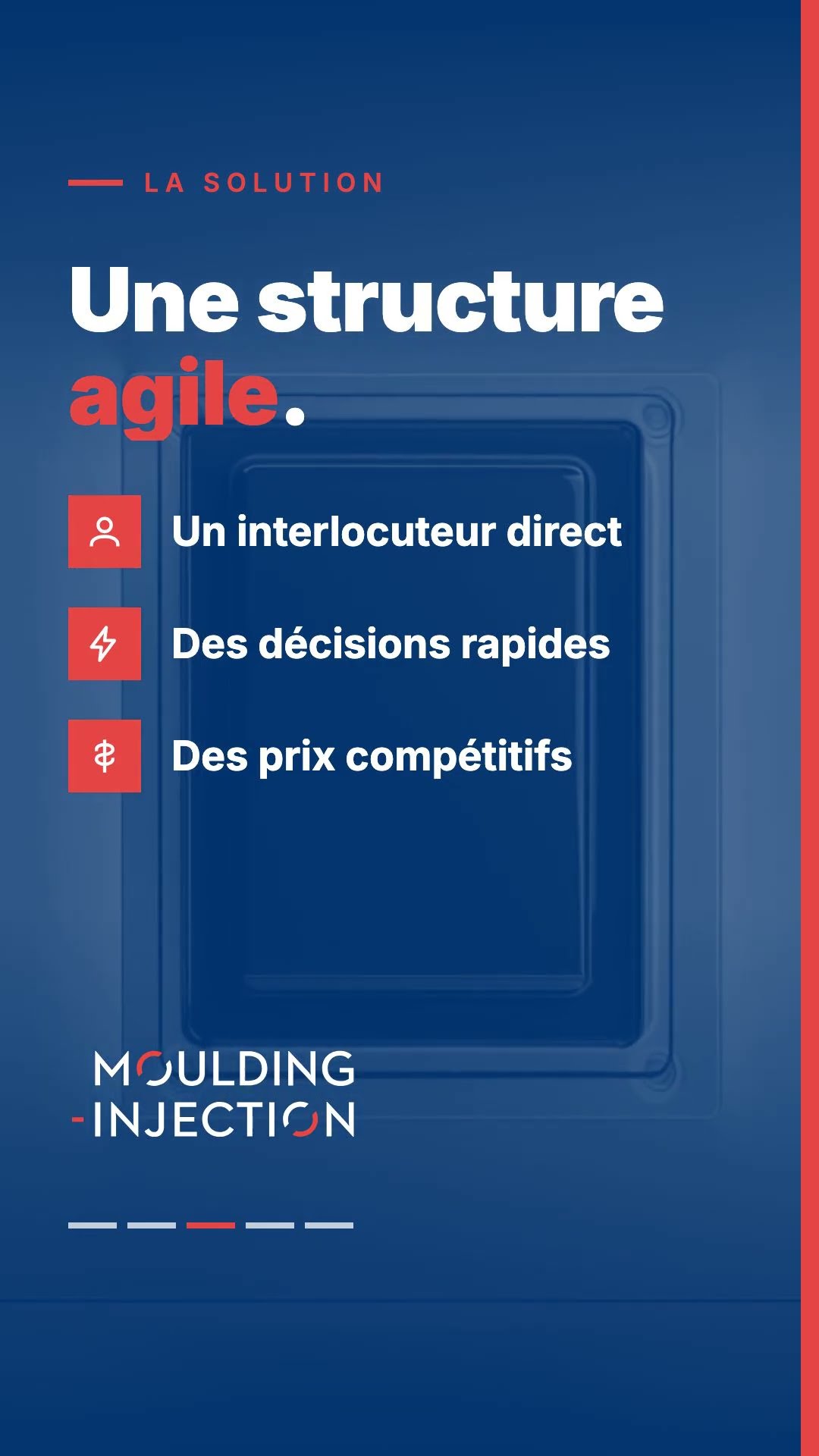 Plastic injection: agile structure, fast decisions