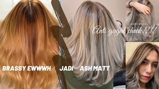 I colored my hair Ash Brown using LOREAL Excellence | Yhna Santos