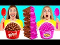 風船ガムvsチョコレートフードチャレンジ | スマートガジェットとハック Choco DO