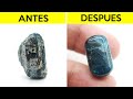 PULIENDO MINERALES #6 APATITO AZUL - La GEMA Mas Difícil de Modelar 💎😑