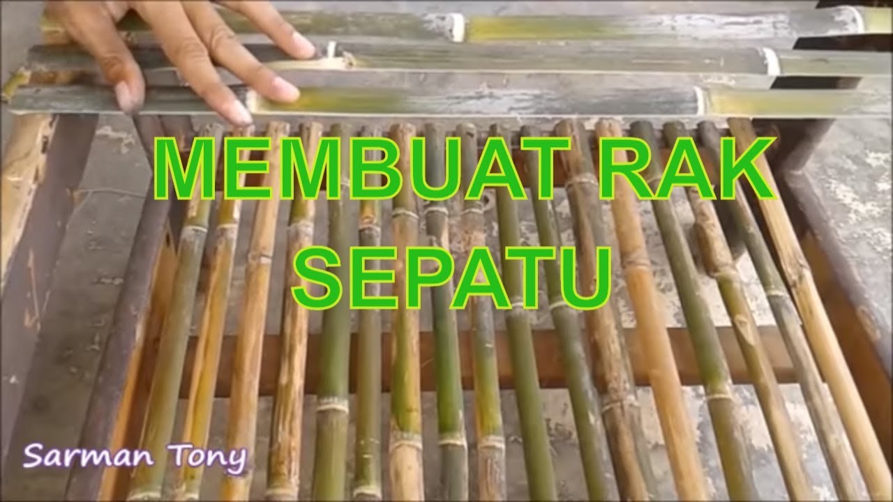 Membuat Rak  Serbaguna Dari  Bambu dan Kayu  Bekas YouTube