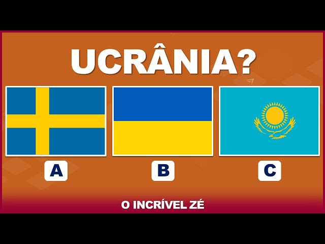 ADIVINHE A BANDEIRA CERTA ✔️, 🏳️ QUIZ DE BANDEIRAS