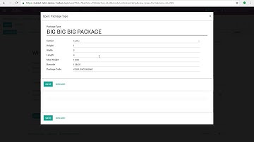 Odoo V12   Shipping Product Packages and Printing Shipping Labels