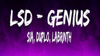 LSD - Genius ft. Sia, Labrinth, Duplo (Lyric Video)