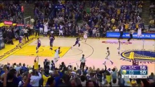 Stephen Curry 17 pts in 3 minutes 2015.12.28 vs Kings
