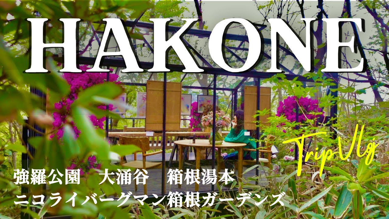 ［Hakone Trip］箱根フリーパスで行く一泊二日のリフレッシュ旅🚇🌳｜大涌谷｜ニコライバーグマン箱根ガーデンズなど