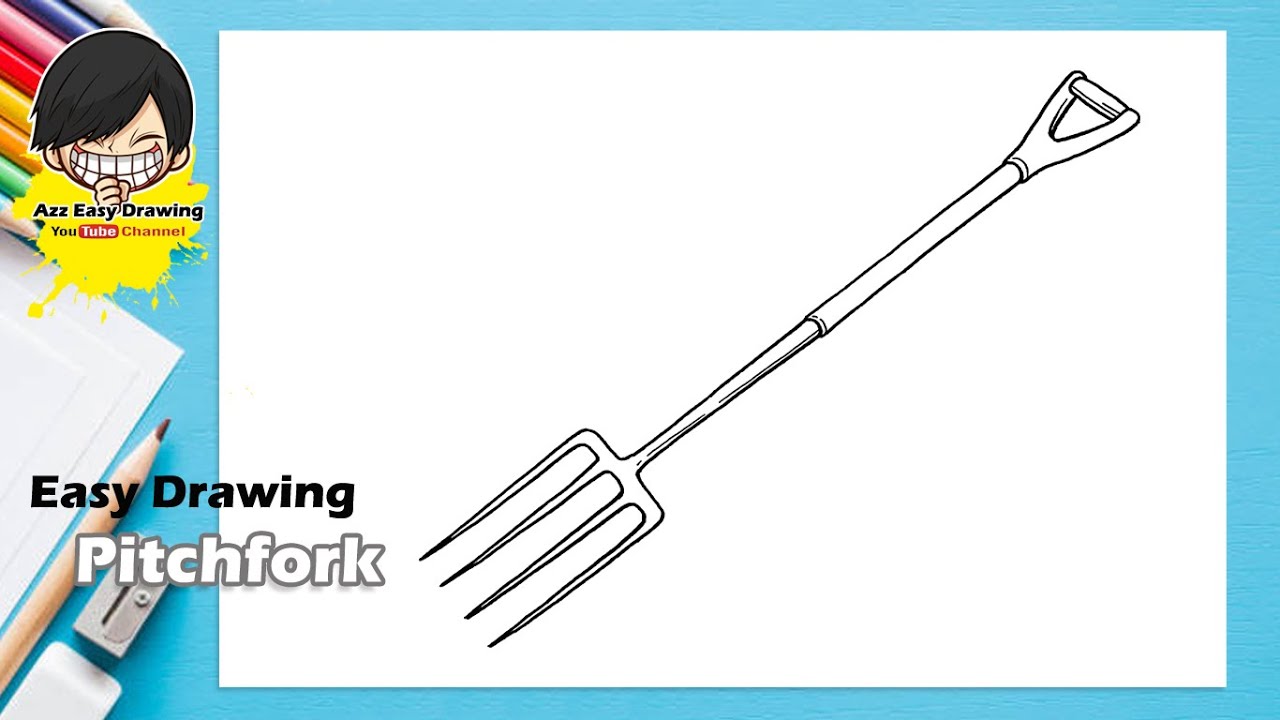 Easy Drawing Pitchfork