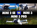 DJI Mini 2 SE vs Mini 3 vs Mini 3 Pro | Mini Drone Comparison - Start Here