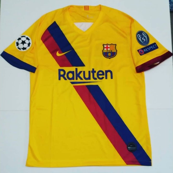 🇪🇦 BARCELONA 2019/2020 away jersey UEFA CHAMPIONS LEAGUE