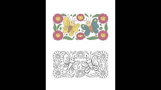 The Enchanted Garden Butterflies, Flowers, and Rainbows Coloring Book for Kids A Magical Coloring